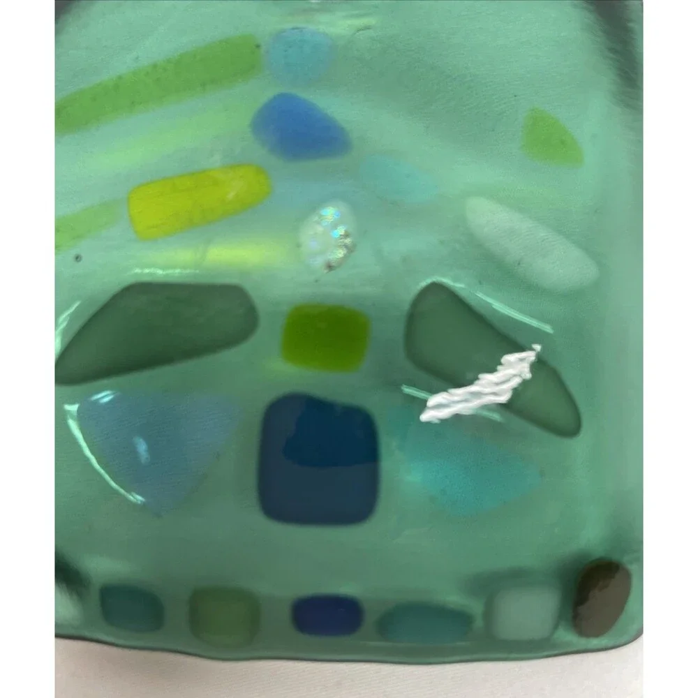Fused Glass Trinket Dish 4.5